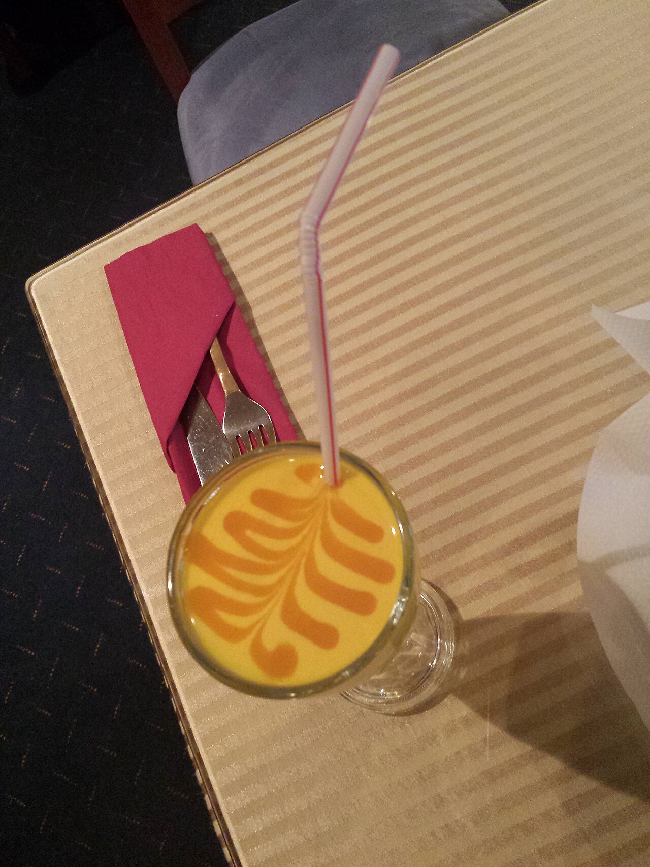 Mango Lassi yoghurt drink
